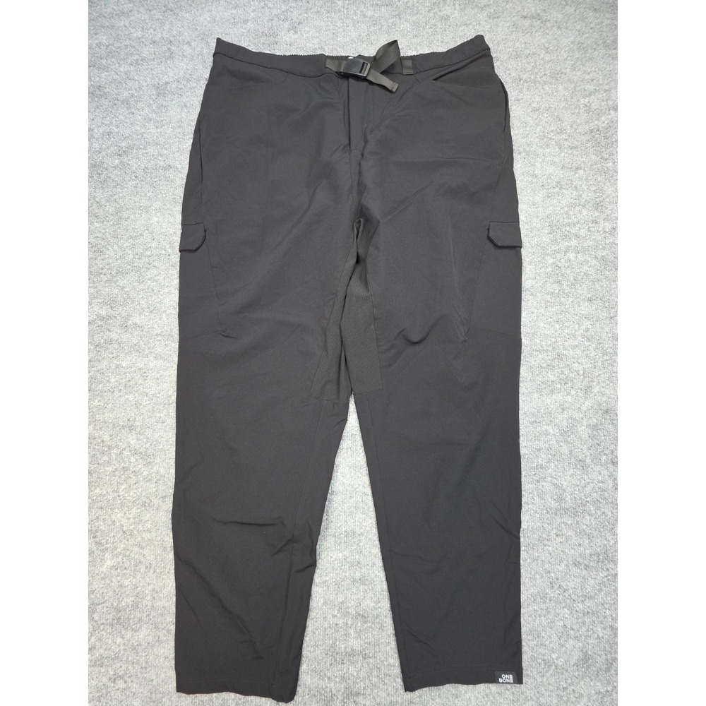 One Bone Cargo Belted Pants Men's D (40-44 x 29) Black Big and Tall Stretch
